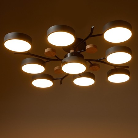 Chandelier 1316/9GR LED 216W 3000-6000K gray 87x87x17 cm Bayerlux-2