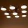 Chandelier 1316/9GR LED 216W 3000-6000K gray 87x87x17 cm Bayerlux