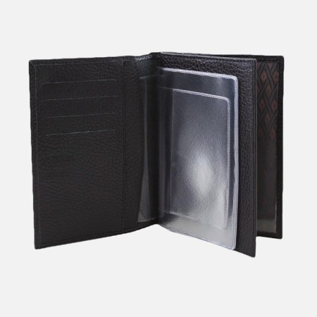 Cover for auto documents, passport department, black color-1