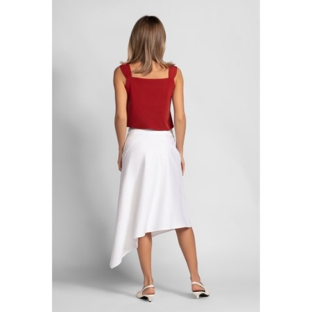 Female skirt, size 44, white color-1