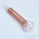 Smoking tube, 2.5 x 12.8 cm, golden