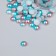 Decor "Semiobusins ​​and rhinestones. Blue gradient" d = 6 mm 10 g 200 pcs 5x2.5 cm, mix