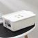 Storage basket with a lid "Loft", 3.8 liters, white color