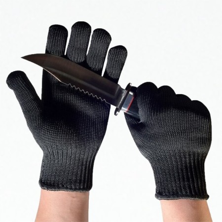 Gloves protecting from cuts, size - m, black-1