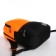 School backpack, 2 lightning departments, 3 pockets, black/orange color