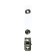 Metal clothing for badge, with a plastic loop, on the button