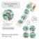 Sticker Paper "Zebra" embossing silver d = 3.8 cm 252 pcs in the roll