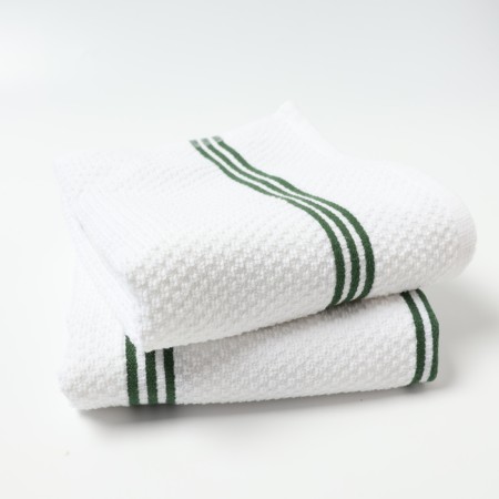 Set of towels Ethel "Green Stripe" 40x71cm - 2 pcs, col. Green, hl. 100%-8