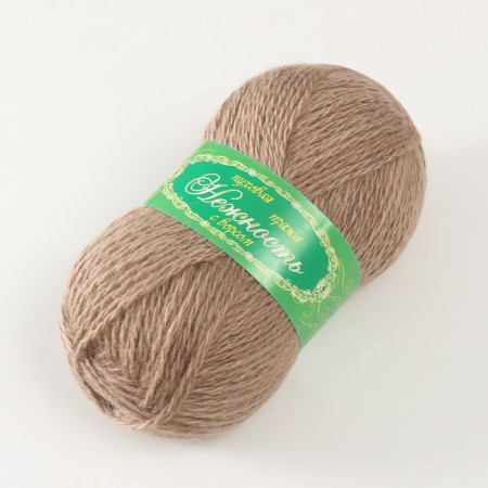 Yarn "Tenderness" 60% acrylic, 40% goats fluff 230m/100g (t.bezhevaya)-1