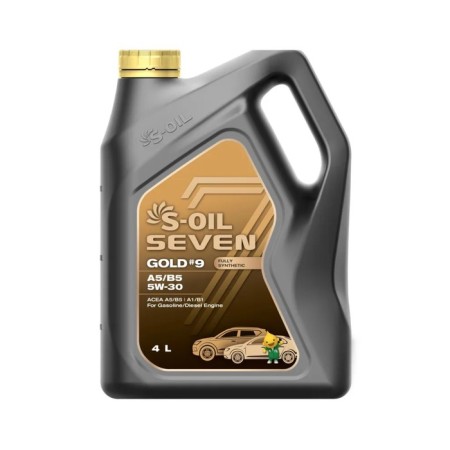 Car oil S-OIL 7 Gold #9 A5/B5 5W-30 synthetics, 4 liters