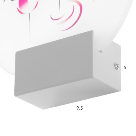 Bra "Lotos" LED 6W 4000k white 19.5x6x19.5 cm-5