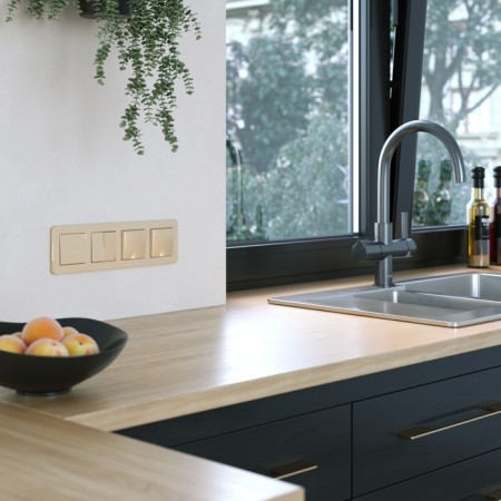 Frame W0042611, 4 Platinum sockets, champagne-3