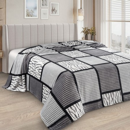 Sandra Plaid, 200x205cm, Velsoft 250g/m, polyester