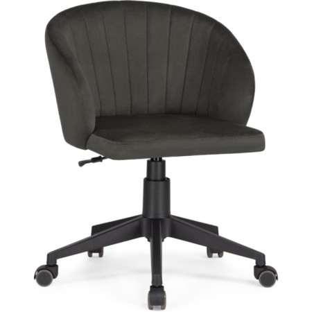 Computer chair Plastic/velor, black/graphite 59x60x78 cm