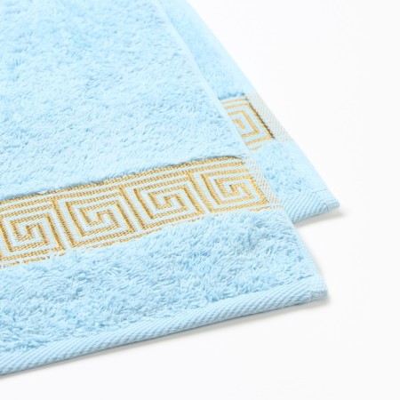 Terry towel MEANDRO 50x90cm, Blue color, 460g/m, HL100%-2