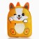 Baby backpack for a boy with a pocket "Cute Corgi", 30x25 cm