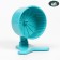 Wheel for rodents half -closed plastic, with a stand, 9 cm, turquoise