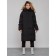 Coat insulated winter female, size 42, black color