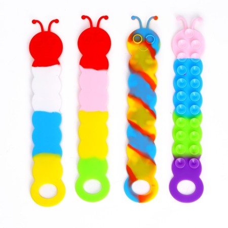 Developing toy "caterpillar" with suction cups, mix-2