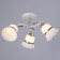 Elena chandelier 3x60W E27 white/gold 45x45x23cm