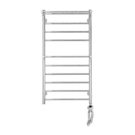 Domoterm electric heated towel rail "Medea" P10, 500x1000 mm, 2 shelves, right, chrome-1