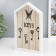 Hooks decorative wood "house with keys" white 24x16x2 cm