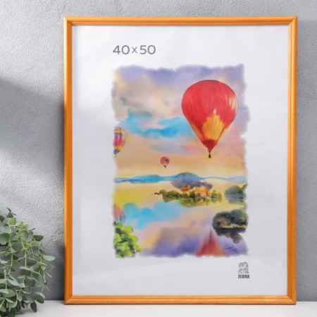 Photo frame 40x50 cm (1703) wood (plastic screen)-1