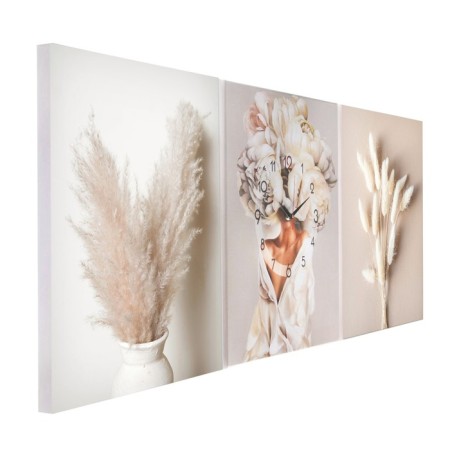 Carty watch Wall Modular "Sukhotsvet", 48x39 cm, silent, triptych-2