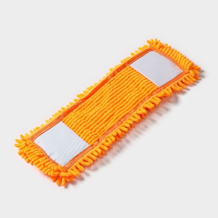 Nozzle for a flat mop of the share, 43 × 13 cm, microfiber booklies, orange color-3