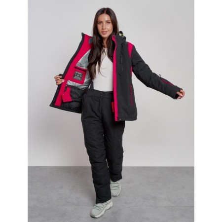 Ski costume female winter, size 42, black color-10