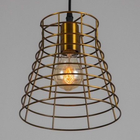 Bayerlux lamp "Crohn" E27 40W gold 20x20x18-118cm-2