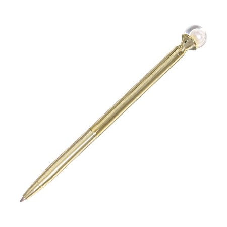 Ballpoint handle Meshu White Pearl, blue rod, metal case-2