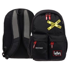 Youth backpack, 44 x 31 x 17 cm, Davente 19l, Destroy, black 7032370