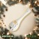 Standing under the spoon New Year's share "Home Dwarfs", 22.3 × 7.1 × 2.5 cm, white color