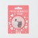 Dressing magnet "I love you", diam. 5 cm
