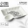 Ceramic dish with a saucer "Asia", 18.6 x 17.5 x 4 cm, white color