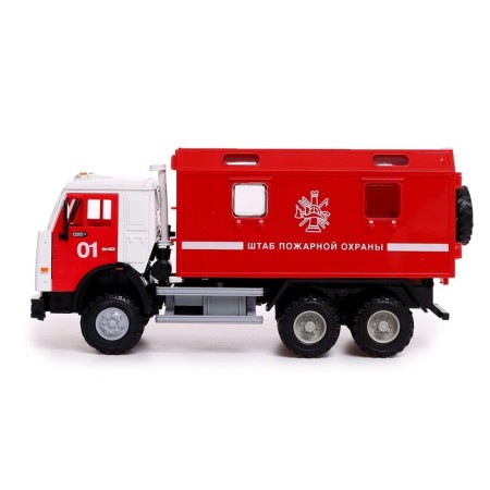 CAMAZ truck. Fire department ", inertial, open doors, sound and light effects-4