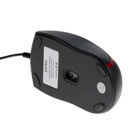 Perfeo Profil mouse, wired, optical, 1600 dpi, USB, red-3