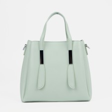 Bag Female Tout with zipper, green color