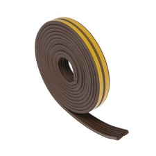 Rubber tundra seal, profile E, size 4x9 mm, brown, in packaging 6 m