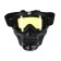 Mask glasses for motor vehicles, collapsible, yellow visor, black color