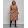 Coat insulated winter female, size 48, brown color