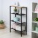 Toronto 24 rack, 67 × 30 × 114 cm, black color
