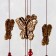 Wind music metal, wood "butterflies" 4 bells 55 cm