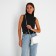 Bag Cross-Bodi with a zipper, white color