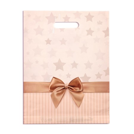 Package "Stars as a Gift", polyethylene with a cut pen, 31 x 40 cm, 60 μm