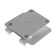 A tablet stand, adjustable folding, 360 ° rotation, metal, silver