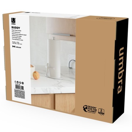 Umbra Buddy paper towels holder, white color-10
