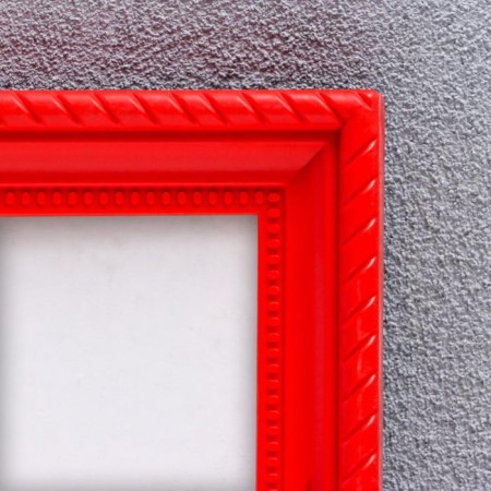 Photo frame plastic L-1 21x30 cm red (plastic screen)-1