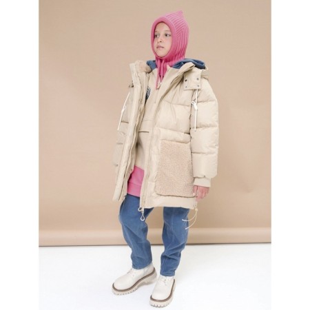 Sweatshirt for girls, height 128 cm, coral color-7